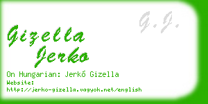 gizella jerko business card